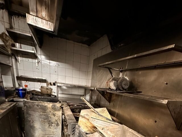 incendio en restaurante